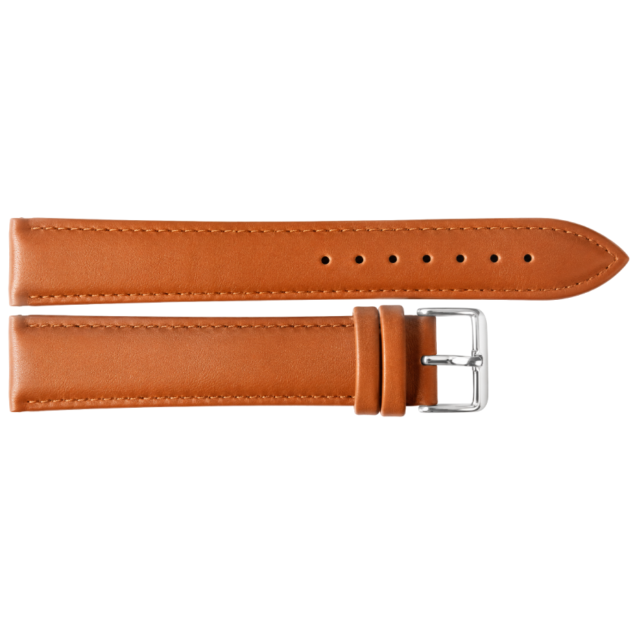 Horlogeband Leer Bruin XL