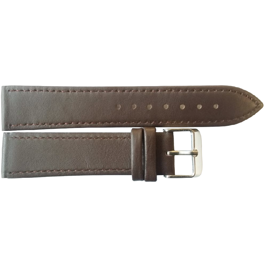 Horlogeband Leer Bruin XL