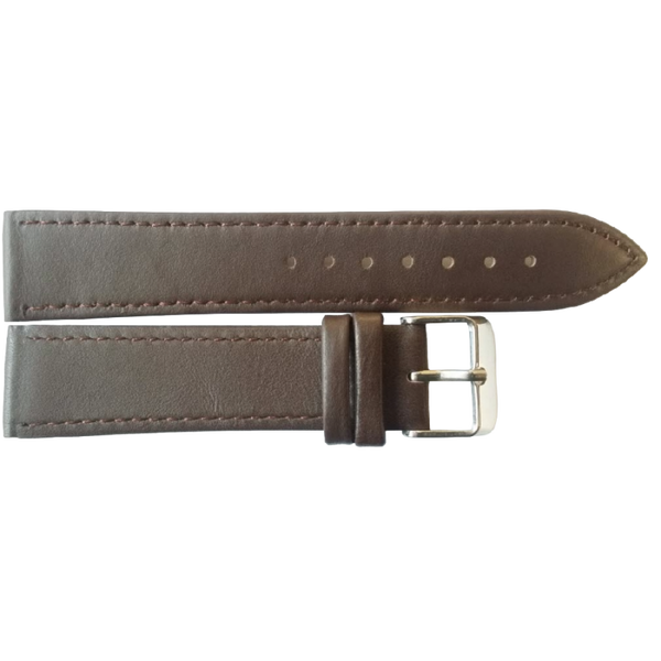 Horlogeband Leer Bruin XL
