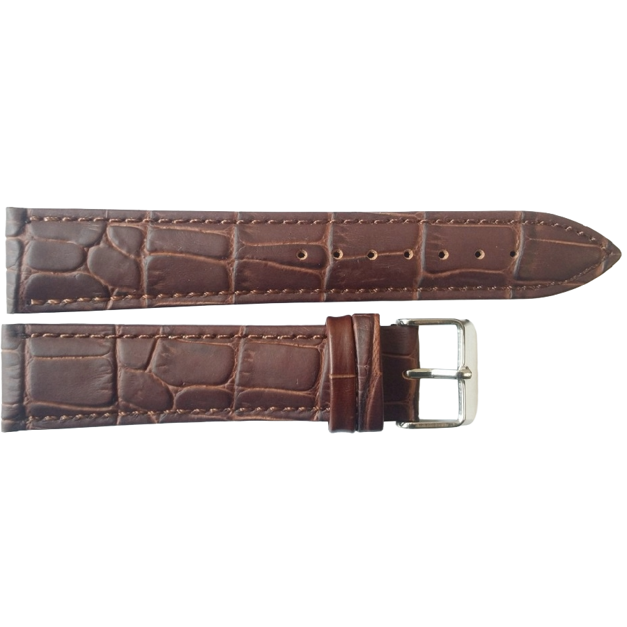 Horlogeband Leer Bruin XL