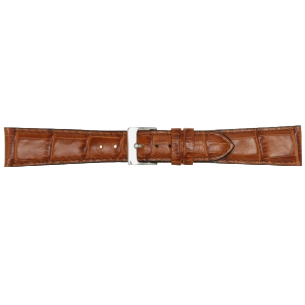 Horlogeband Leer Cognac 22mm