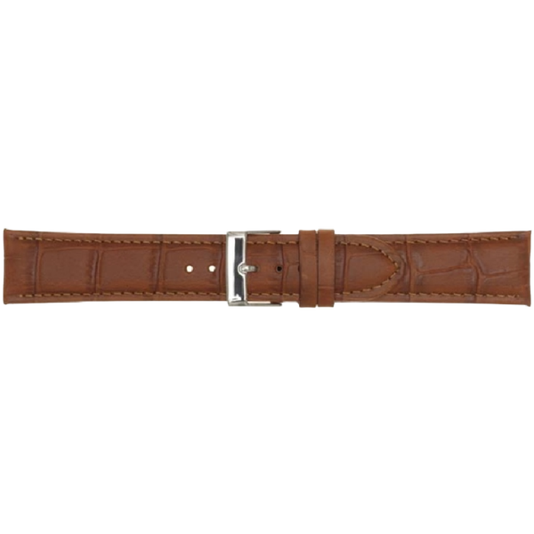 Horlogeband Leer Cognac 20mm