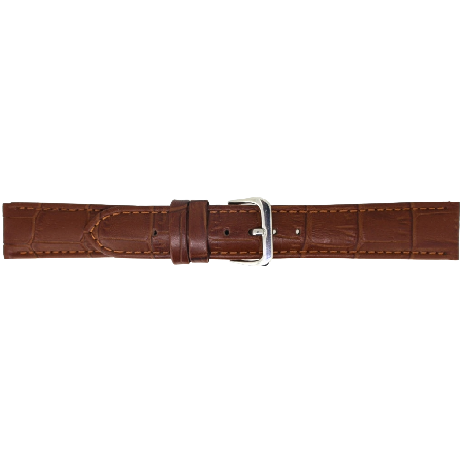 Horlogeband Leer Cognacbruin