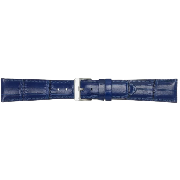 Horlogeband Leer Donkerblauw