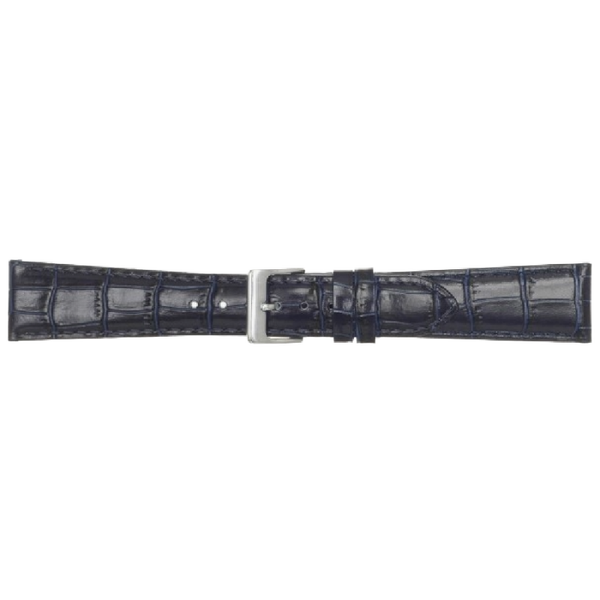 Horlogeband Leer Donkerblauw