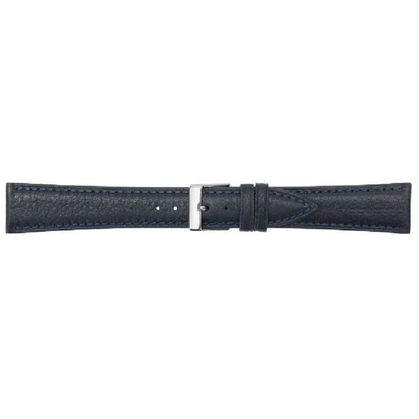 Horlogeband Leer Donkerblauw
