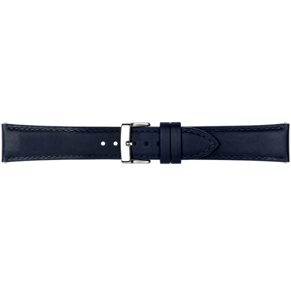 Horlogeband Leer Donkerblauw