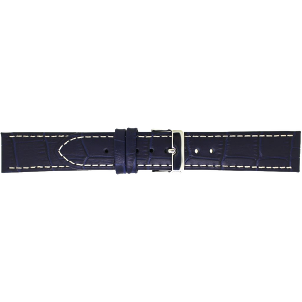 Horlogeband Leer Donkerblauw