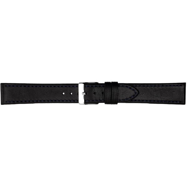 Horlogeband Leer Donkerblauw