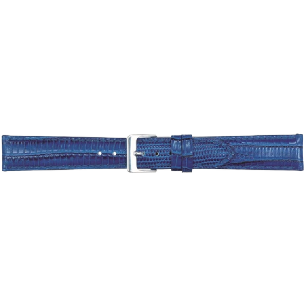 Horlogeband Leer Donkerblauw