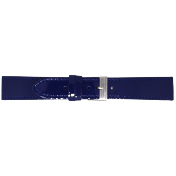 Horlogeband Leer Donkerblauw