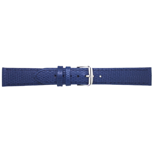 Horlogeband Leer Donkerblauw
