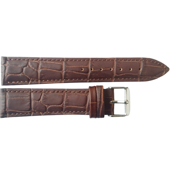 Horlogeband Leer Donkerbruin
