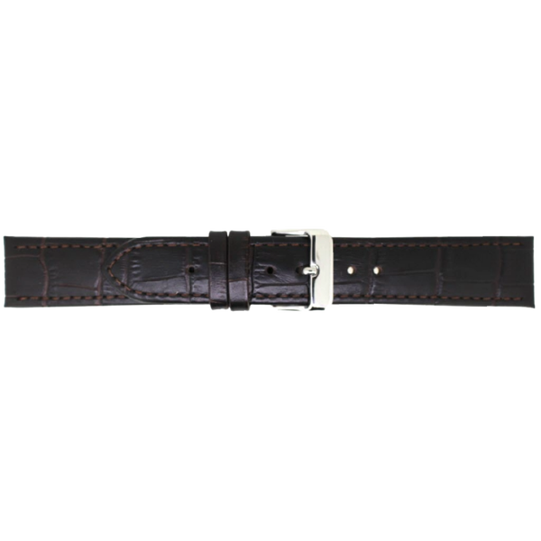 Horlogeband Leer Donkerbruin