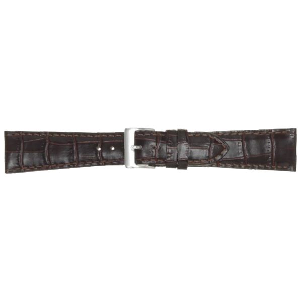 Horlogeband Leer Donkerbruin XL