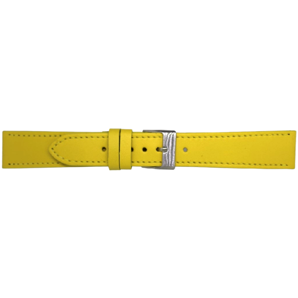 Horlogeband Leer Geel