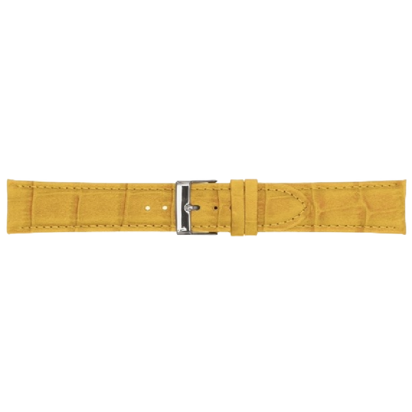 Horlogeband Leer Geel