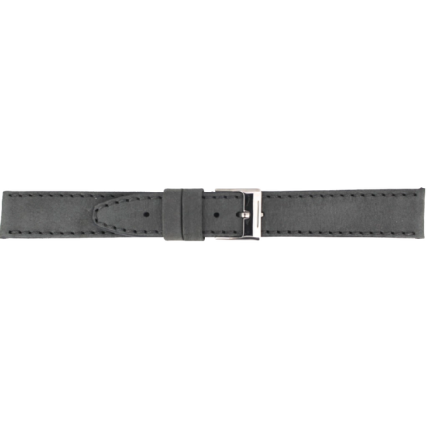 Horlogeband Leer Grijs