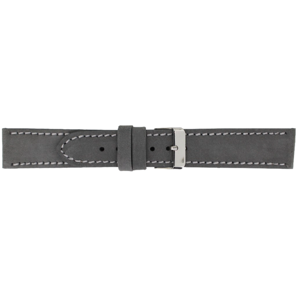 Horlogeband Leer Grijs