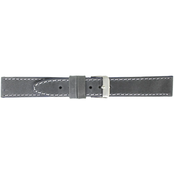 Horlogeband Leer Grijs