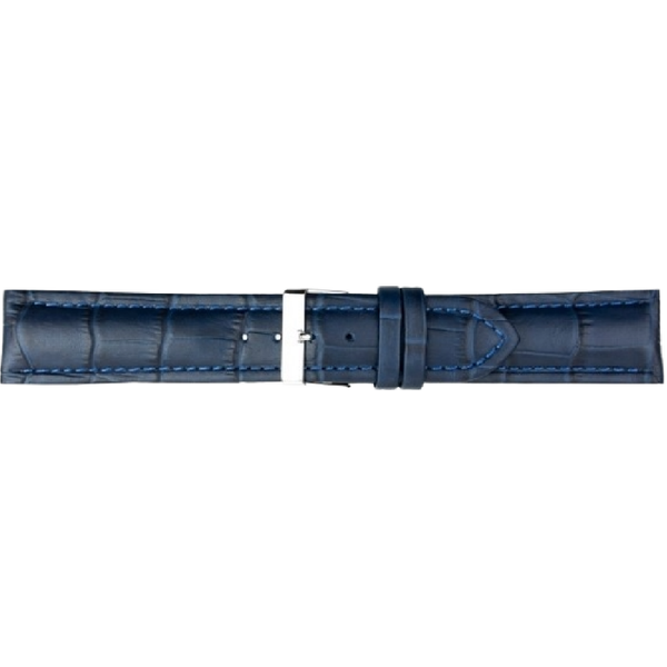 Horlogeband Leer Premium Donkerblauw