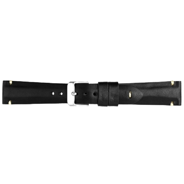 Horlogeband Leer Premium Zwart
