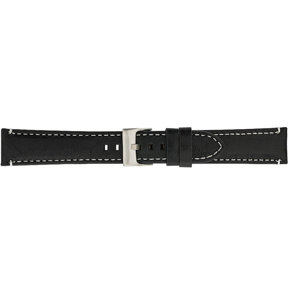 Horlogeband Leer Premium Zwart