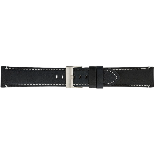 Horlogeband Leer Premium Zwart