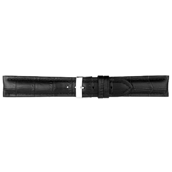 Horlogeband Leer Premium Zwart