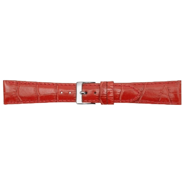 Horlogeband Leer Rood