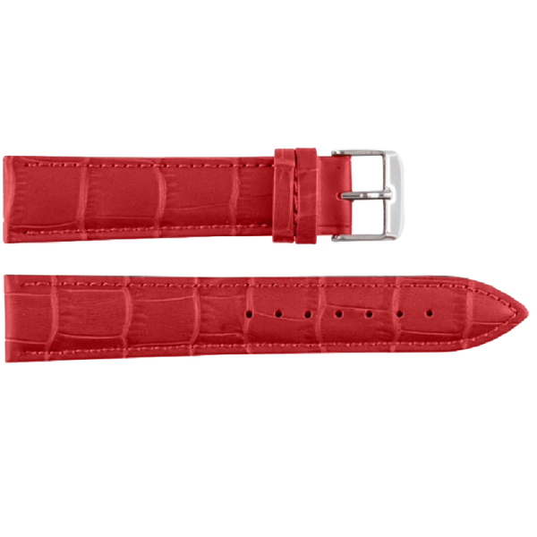 Horlogeband Leer Rood