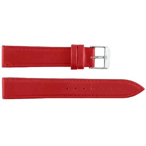 Horlogeband Leer Rood