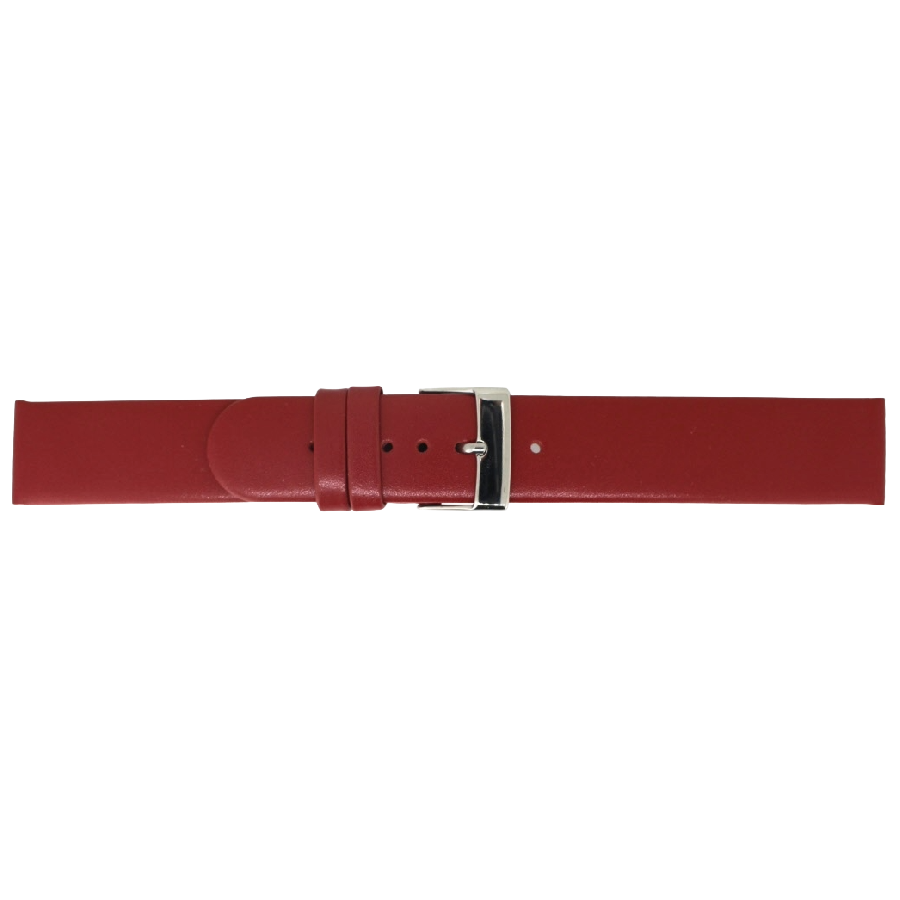 Horlogeband Leer Rood