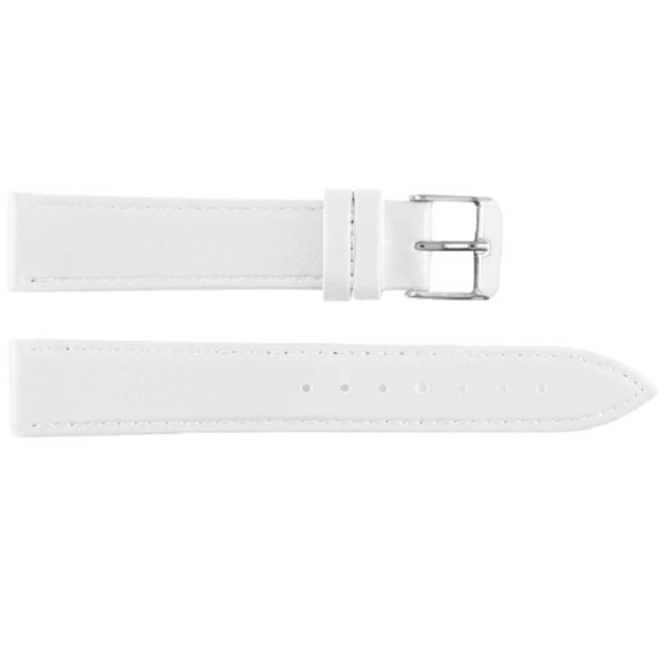 Horlogeband Leer Wit XL