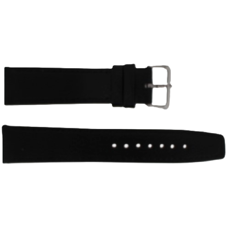 Horlogeband Leer Zwart