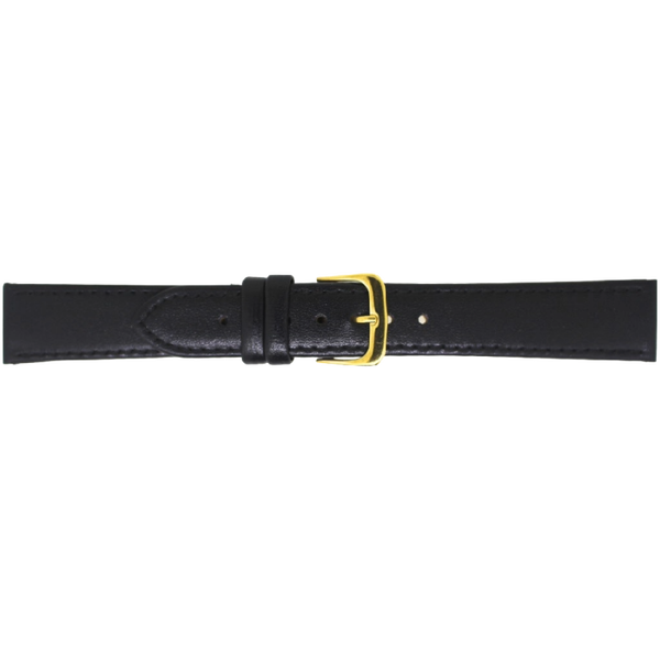 Horlogeband Leer Zwart