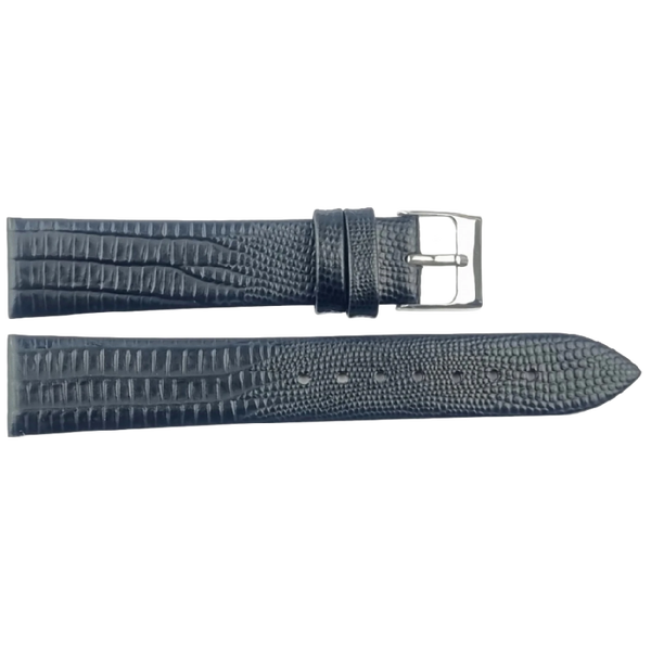 Horlogeband Leer Zwart