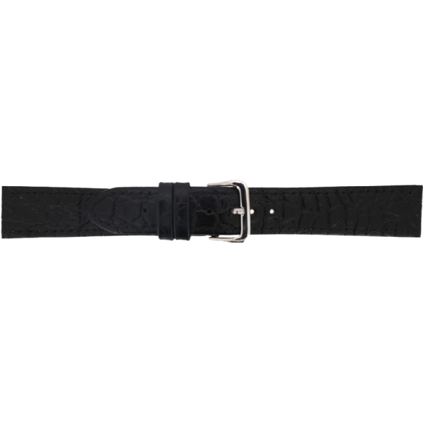 Horlogeband Leer Zwart