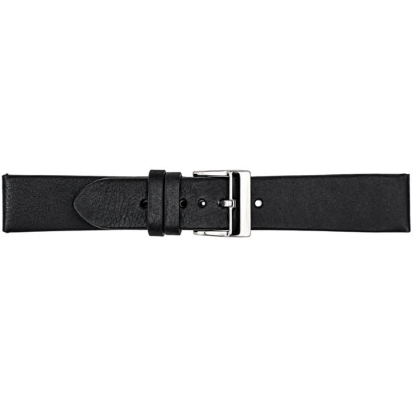 Horlogeband Leer Zwart