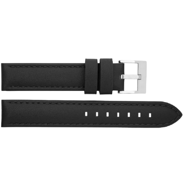 Horlogeband Leer Zwart