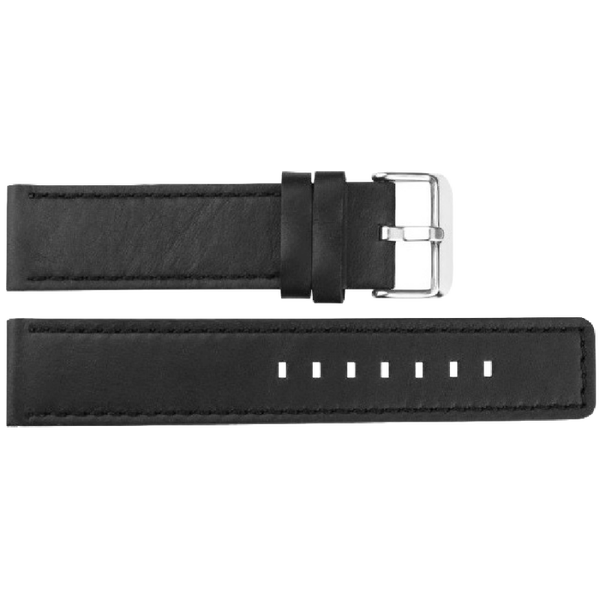 Horlogeband Leer Zwart