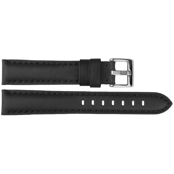 Horlogeband Leer Zwart