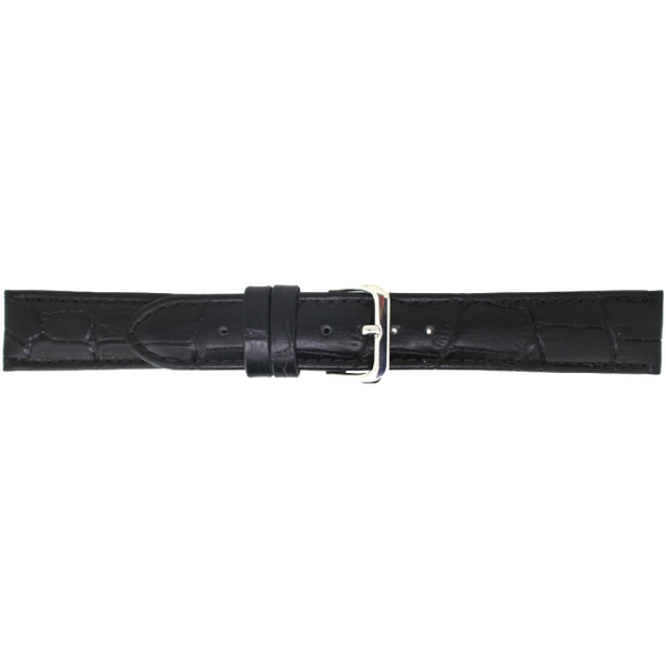 Horlogeband Leer Zwart