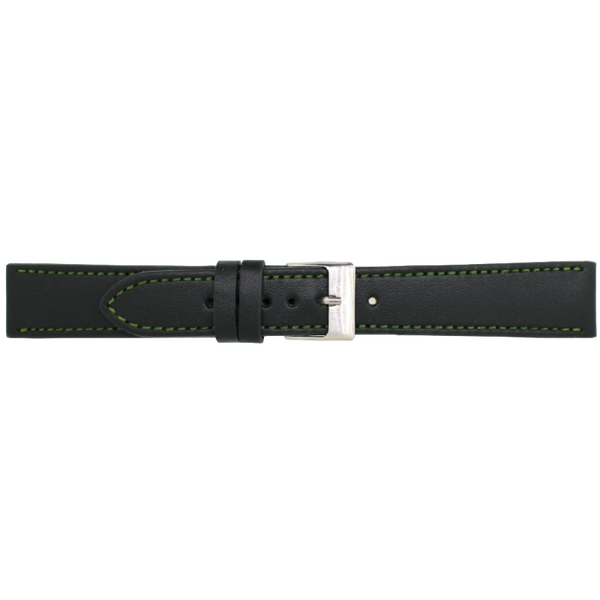 Horlogeband Leer Zwart