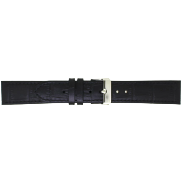 Horlogeband Leer Zwart