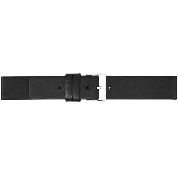 Horlogeband Leer Zwart