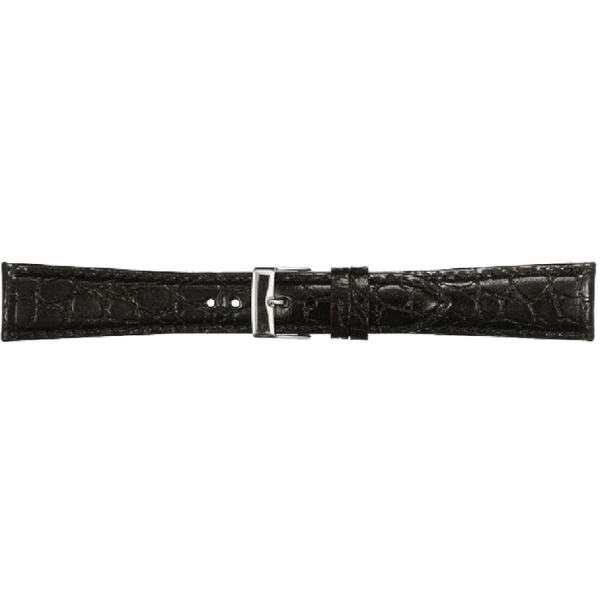 Horlogeband Leer Zwart