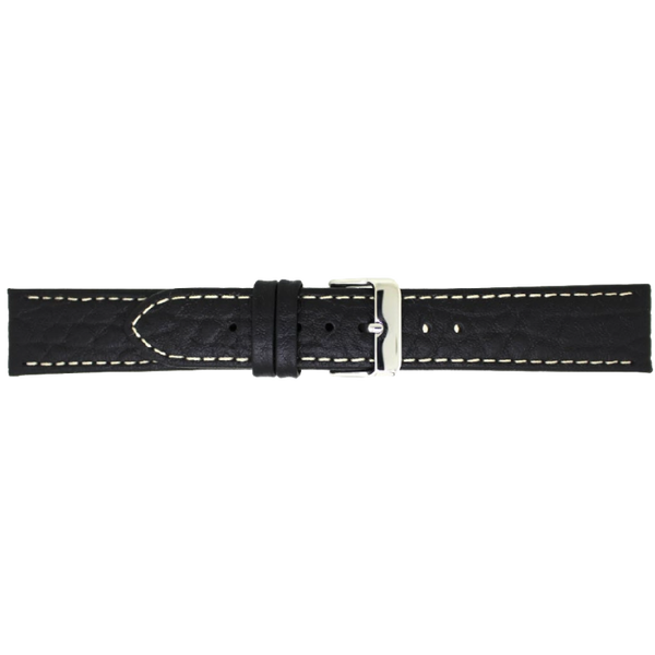 Horlogeband Leer Zwart