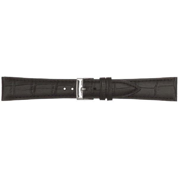 Horlogeband Leer Zwart