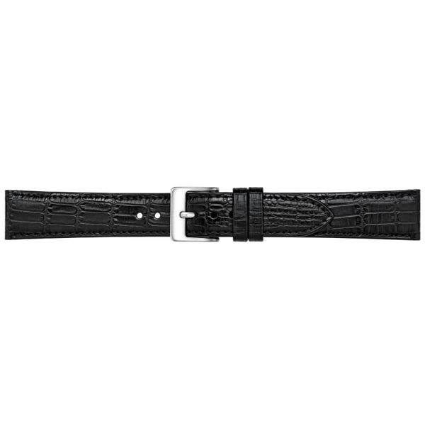 Horlogeband Leer Zwart